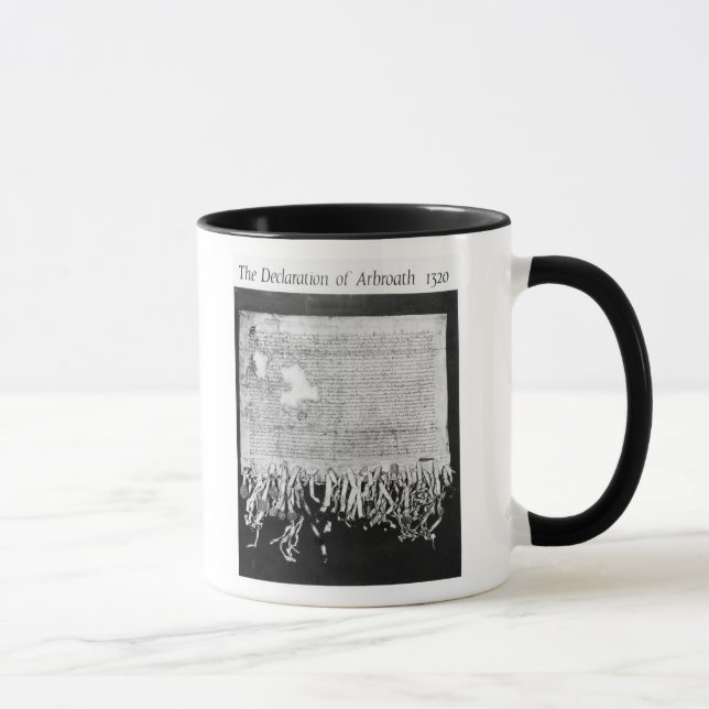 Förklaringen av Arbroath, 6 April 1320 Mugg (Höger)