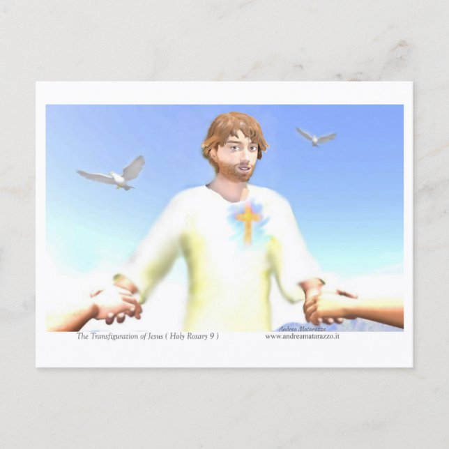 Förklaringen av Jesus Vykort (Framsida)