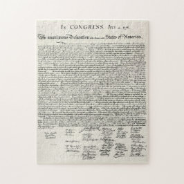 Förklaringen av självständighet pussel