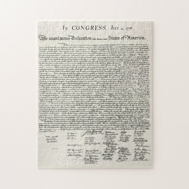 Förklaringen av självständighet pussel (Vertikal)