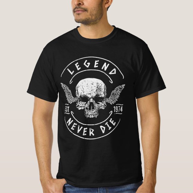 Förklaringen dog aldrig 1974 t shirt (Framsida)