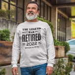Förklaringen har återvänt till Personligen Pension T Shirt<br><div class="desc">Den här söta gåvan är tvungen att göra någons dag vid pension party. Lägg till året pension och ett namn genom att klicka på knappen "Personalisera" ovan. Gör en underbar lämnande gåva till din bästa medarbetare eller chef</div>