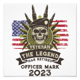 Förklaringen har dragit tillbaka Personlig Veteran Fototryck