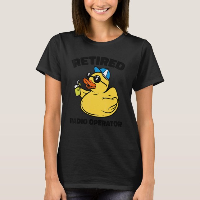 Förklaringen har en gammal radiooperatör t shirt (Framsida)