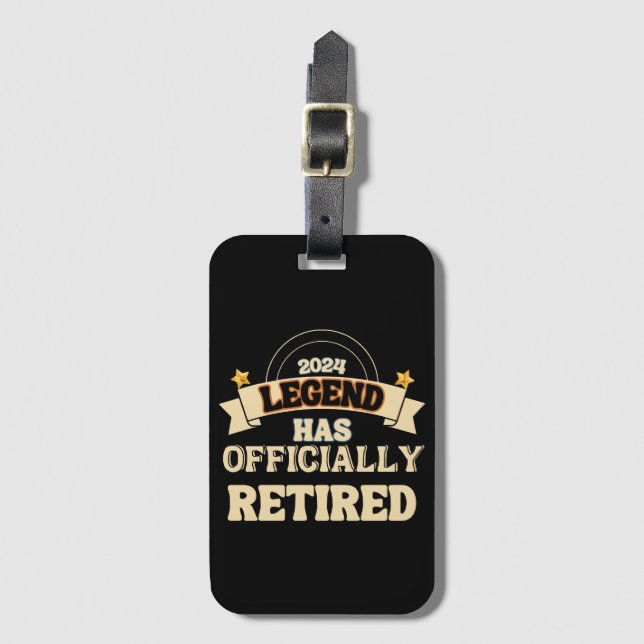 Förklaringen har officiellt gått i pension bagagebricka (Framsida vertikal)