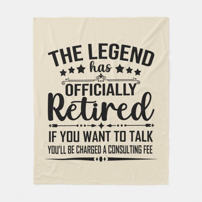 Förklaringen har officiellt gått i pension i pensi fleecefilt (Framsidan)