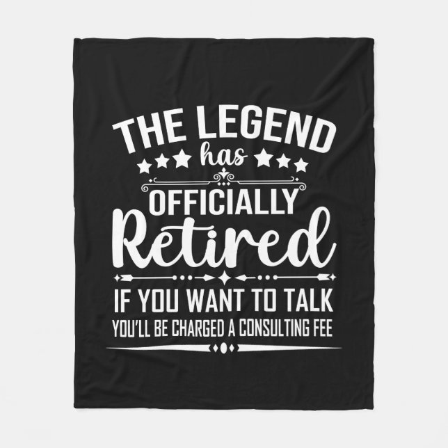 Förklaringen har officiellt gått i pension i pensi fleecefilt (Framsidan)