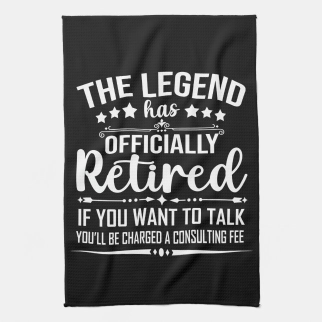 Förklaringen har officiellt gått i pension i pensi kökshandduk (Vertikal)