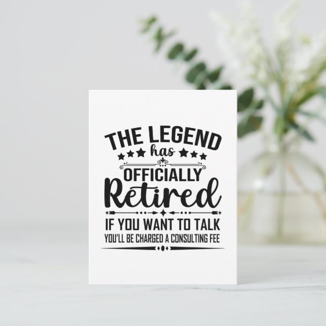 Förklaringen har officiellt gått i pension i pensi vykort (Stående Fram)