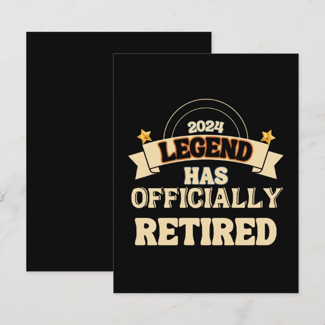 Förklaringen har officiellt gått i pension tilläggskort (Fram/baksida)