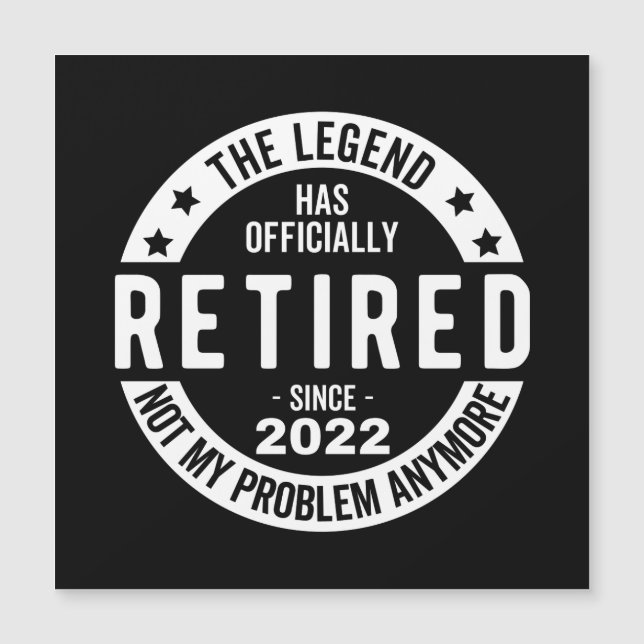 Förklaringen har officiellt upphört 2022 magnetisk inbjudningskort (Framsida)