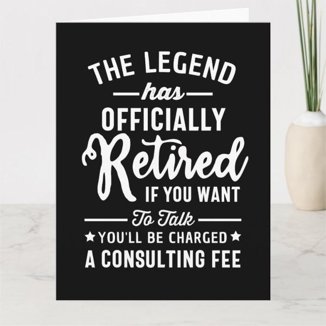 Förklaringen har officiellt upphört om du vill kort (Framsida)