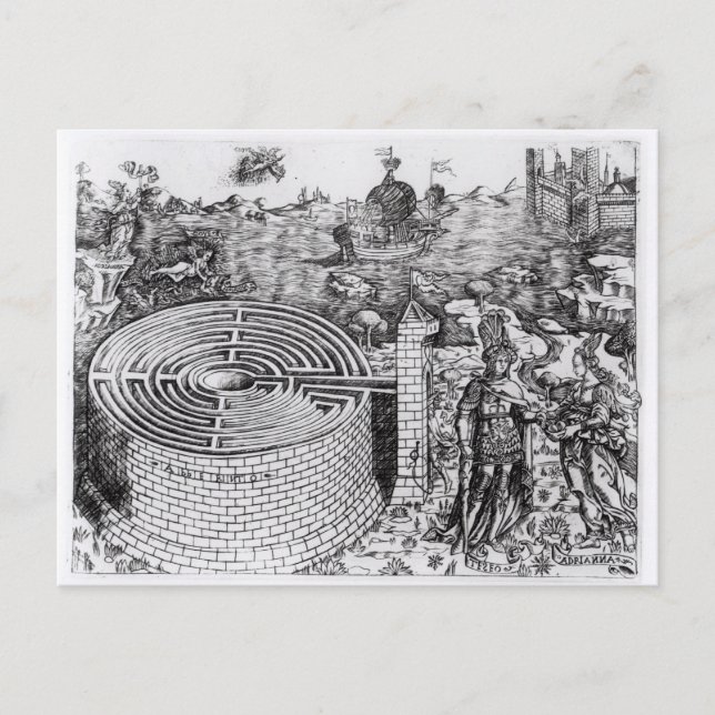 Förklaringen till Theseus Vykort (Framsida)