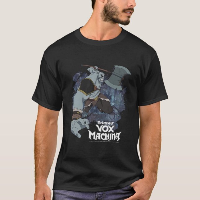 Förklaringen till Vox Machina Grog Strongjaw med A T Shirt (Framsida)