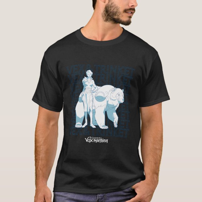 Förklaringen till Vox Machina Vex och Trinket T Shirt (Framsida)