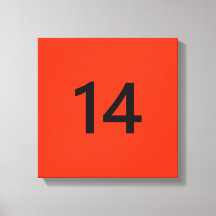 Förklaringsnummer 14 i orange och svart