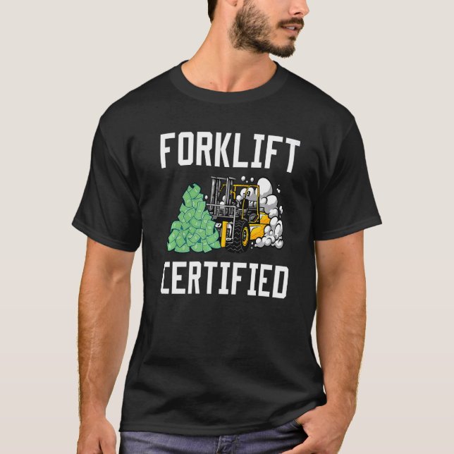 Forklift Auktoriserad Forklift Driver Premium_1 T Shirt (Framsida)