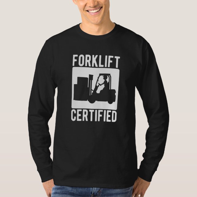 Forklift Auktoriserad Warehouse Forklift operator T Shirt (Framsida)