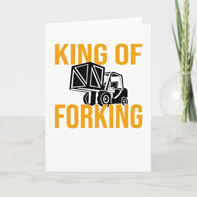 Forklift Driver Forklift Driver Forklift Saying Kort (Framsida)