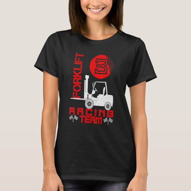 Forklift Driver Forklifter Forkstaper Fork-Hiss T T Shirt (Framsida)