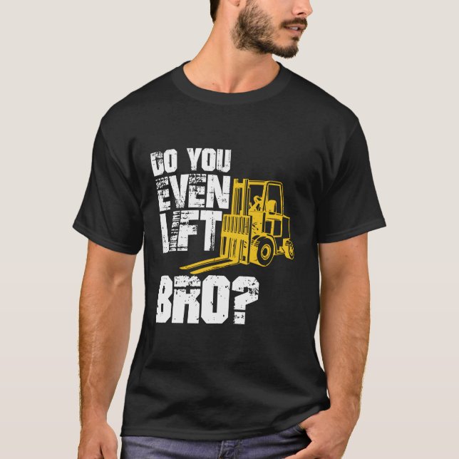 Forklift Driver Funny Hoodie Operator Hiss Bro Gag T Shirt (Framsida)