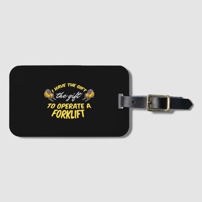 Forklift Gift Bagagebricka (Framsida horisontal)