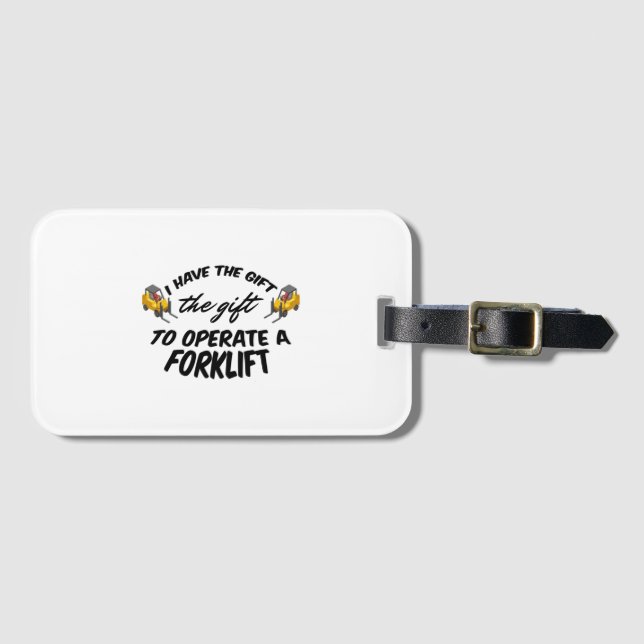 Forklift Gift Bagagebricka (Framsida horisontal)