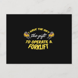 Forklift Gift Helg Vykort
