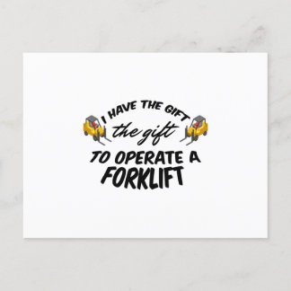 Forklift Gift Helg Vykort