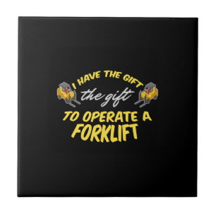 Forklift Gift Kakelplatta