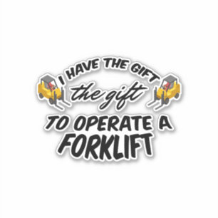 Forklift Gift Klistermärken