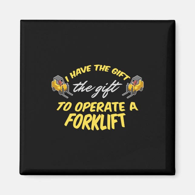 Forklift Gift Magnet (Framsidan)