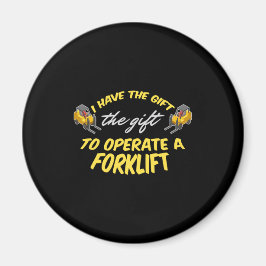 Forklift Gift Magnet