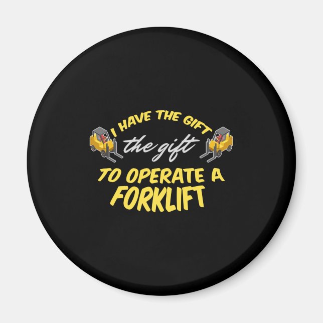 Forklift Gift Magnet (Framsidan)