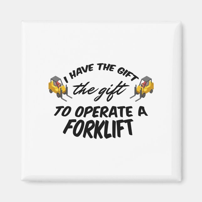 Forklift Gift Magnet (Framsidan)