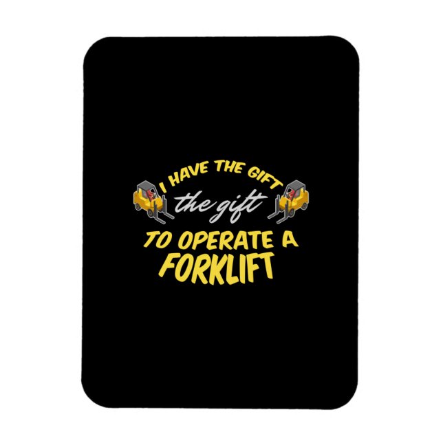 Forklift Gift Magnet (Vertikal)