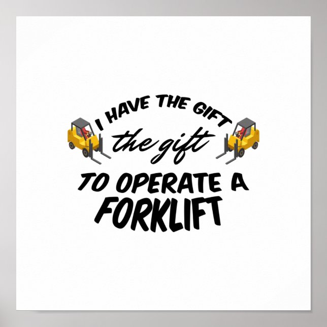 Forklift Gift Poster (Framsidan)