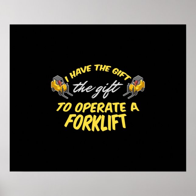 Forklift Gift Poster (Framsidan)