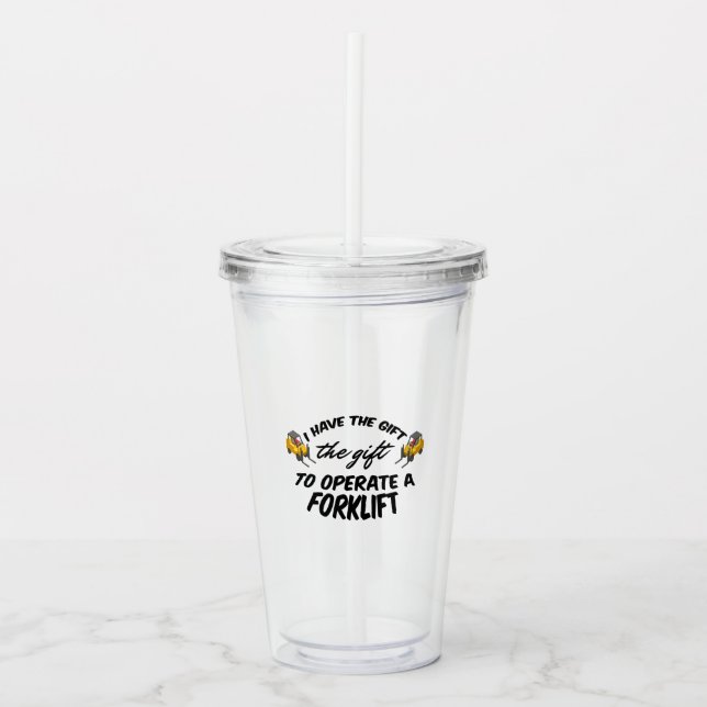 Forklift Gift Take Away Mugg (Framsida)