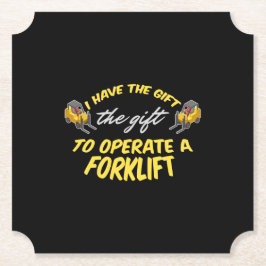 Forklift Gift Underlägg Papper