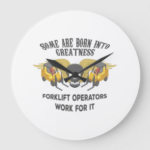 Forklift Greatness Stor Klocka