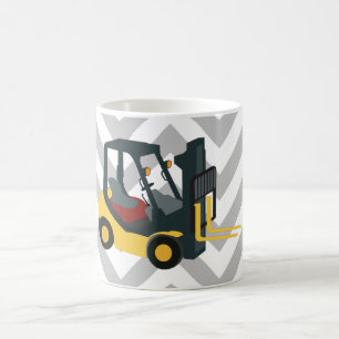 Forklift Lastbil Kaffemugg