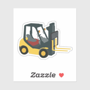 Forklift Lastbil Klistermärken