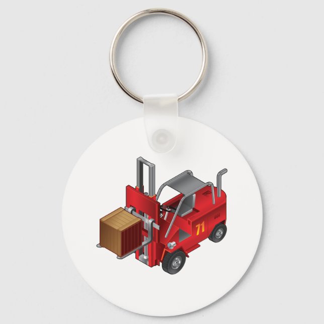 Forklift Lastbil Nyckelring (Framsida)