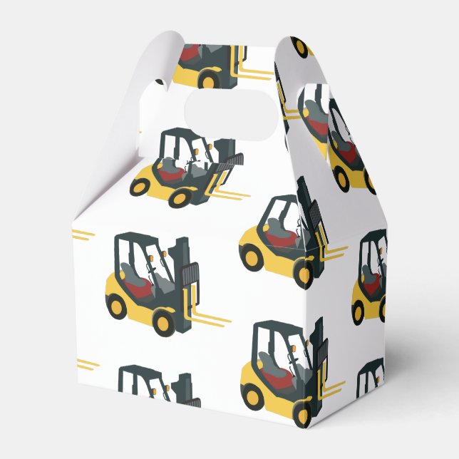 Forklift Lastbil Presentaskar (Framsidan Sidan)