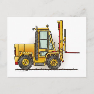 Forklift Lastbil-vykort Vykort