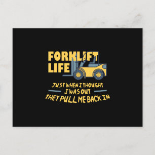 Forklift Life Helg Vykort