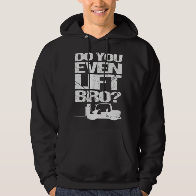 Forklift Operator For Men Women Forklift Drive Hoodie (Framsida)