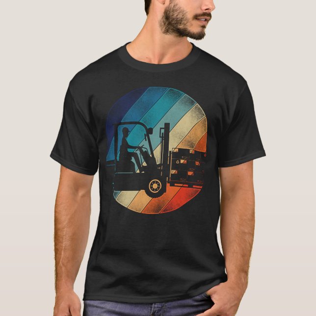 Forklift operator Forklift Driver Glift T Shirt (Framsida)