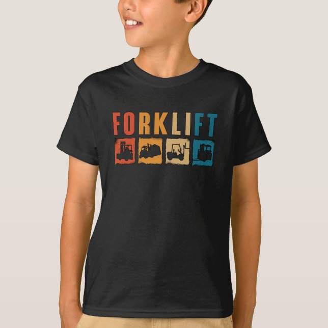 Forklift Operator Forklift Quote Driver Worker T Shirt (Framsida)